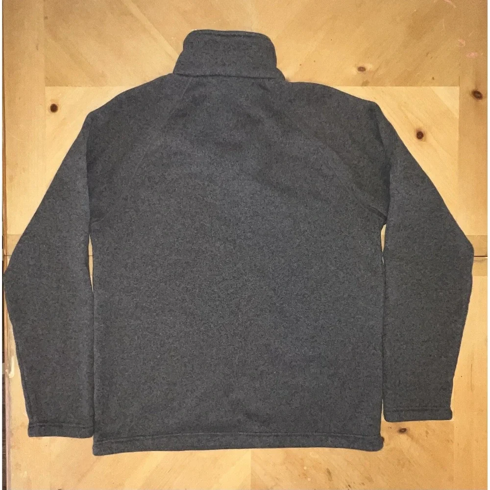 The North face Sweater Gray Jacket Mens large Sweatshirt 1/4 zip